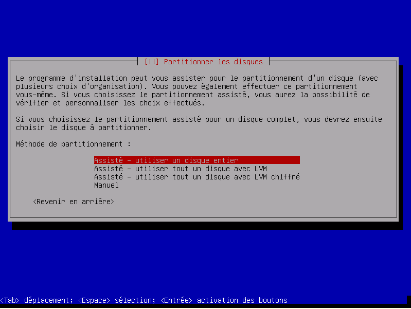 Partitionner les disques
