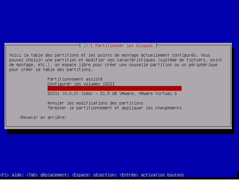 Table de partition assisté