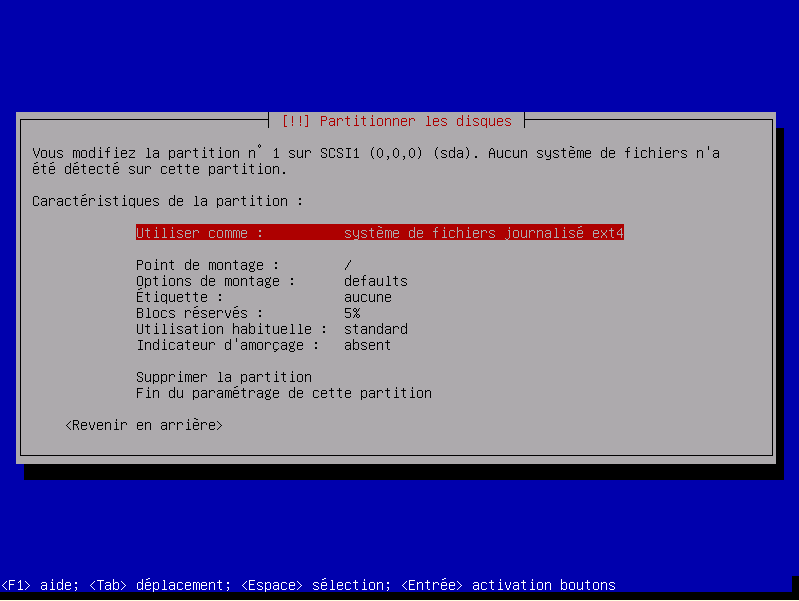 Définition partition primaire
